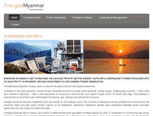 Tablet Screenshot of energizemyanmar.com